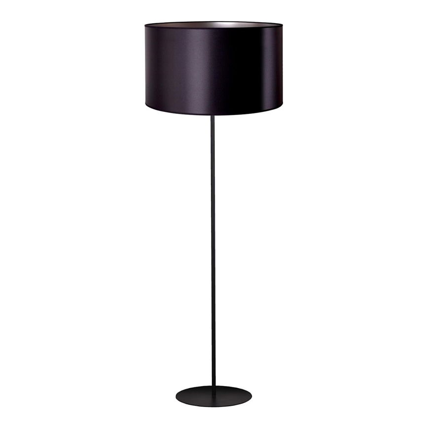 Duolla - Lattialamppu CANNES 1xE27/15W/230V halkaisija 45 cm musta/hopea
