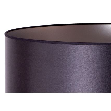 Duolla - Lattialamppu CANNES 1xE27/15W/230V halkaisija 45 cm musta/hopea