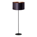 Duolla - Lattialamppu CANNES 1xE27/15W/230V halkaisija 45 cm musta/kupari