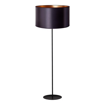Duolla - Lattialamppu CANNES 1xE27/15W/230V halkaisija 45 cm musta/kupari