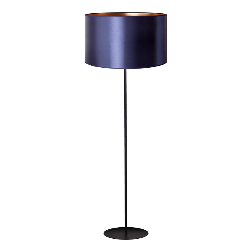 Duolla - Lattialamppu CANNES 1xE27/15W/230V halkaisija 45 cm violetti/kupari/musta