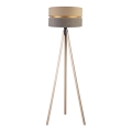 Duolla - Lattialamppu DUO 1xE27/60W/230V halkaisija 44 cm beige/harmaa/beige