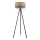 Duolla - Lattialamppu DUO 1xE27/60W/230V halkaisija 44 cm beige/harmaa/ruskea