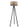 Duolla - Lattialamppu DUO 1xE27/60W/230V halkaisija 44 cm beige/harmaa/wenge