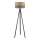 Duolla - Lattialamppu DUO 1xE27/60W/230V halkaisija 44 cm beige/harmaa/wenge