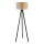 Duolla - Lattialamppu DUO 1xE27/60W/230V halkaisija 44 cm beige/wenge