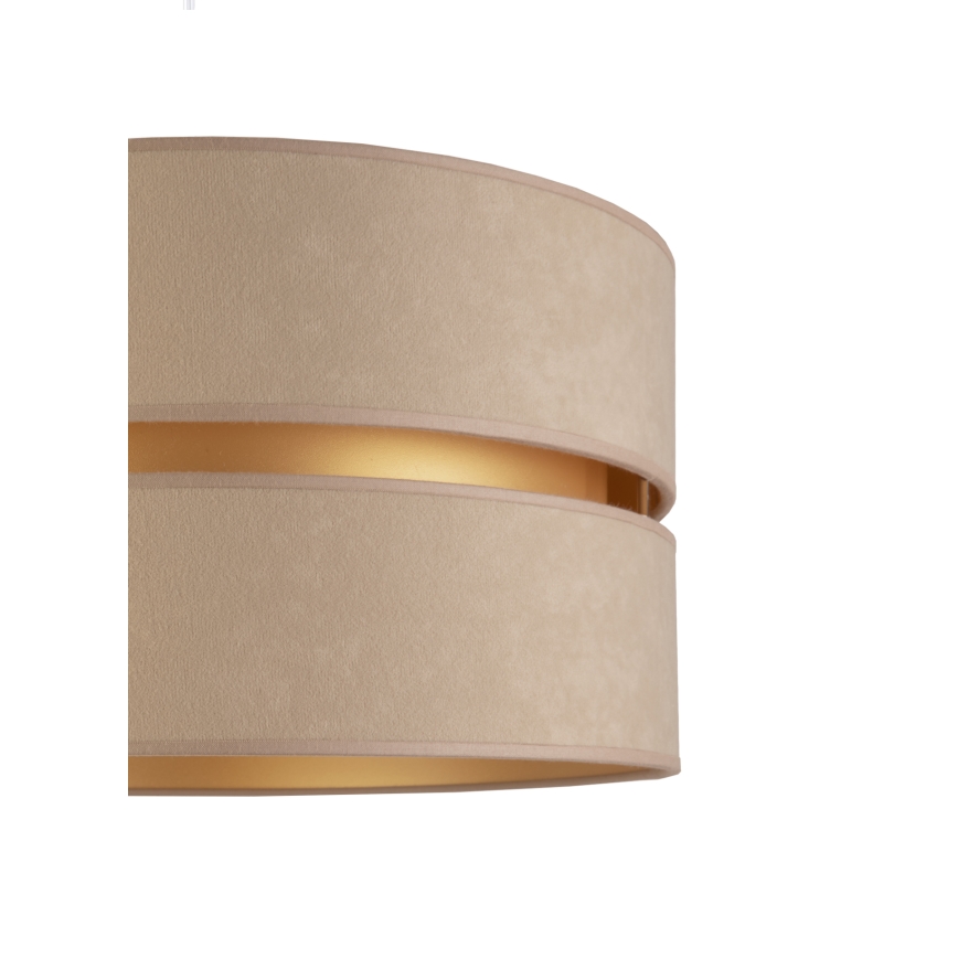 Duolla - Lattialamppu DUO 1xE27/60W/230V halkaisija 44 cm beige/wenge