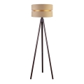 Duolla - Lattialamppu DUO 1xE27/60W/230V halkaisija 44 cm beige/wenge