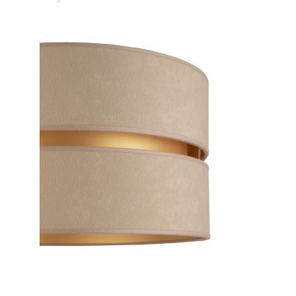Duolla - Lattialamppu DUO 1xE27/60W/230V halkaisija 44 cm beige/wenge