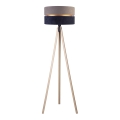 Duolla - Lattialamppu DUO 1xE27/60W/230V halkaisija 44 cm harmaa/sininen/beige
