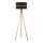 Duolla - Lattialamppu DUO 1xE27/60W/230V halkaisija 44 cm musta/beige