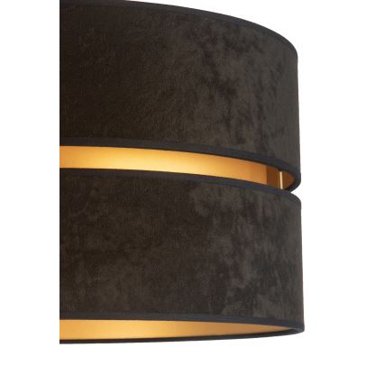 Duolla - Lattialamppu DUO 1xE27/60W/230V halkaisija 44 cm musta/beige