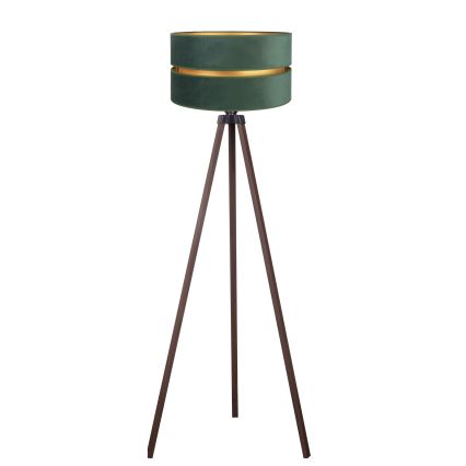 Duolla - Lattialamppu DUO 1xE27/60W/230V halkaisija 44 cm vihreä/ruskea