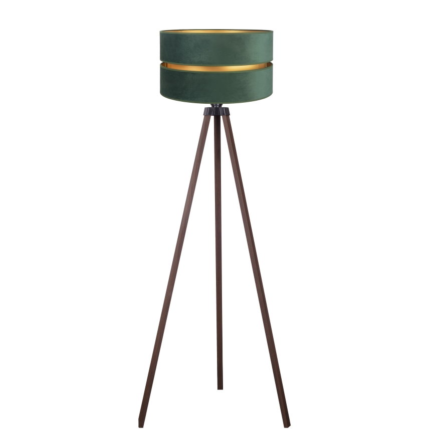 Duolla - Lattialamppu DUO 1xE27/60W/230V halkaisija 44 cm vihreä/ruskea