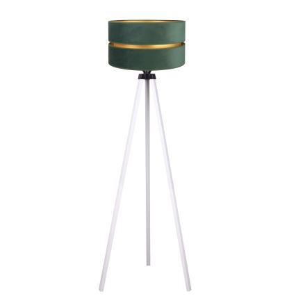 Duolla - Lattialamppu DUO 1xE27/60W/230V halkaisija 44 cm vihreä/valkoinen