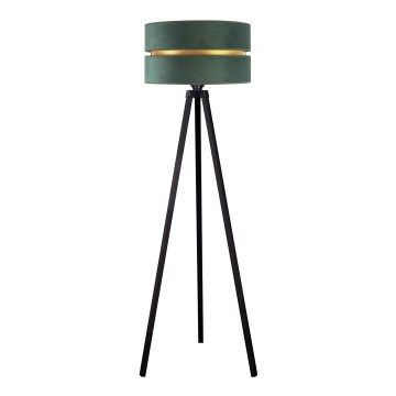 Duolla - Lattialamppu DUO 1xE27/60W/230V halkaisija 44 cm vihreä/wenge