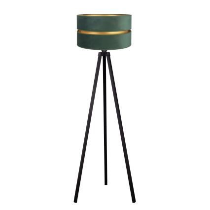 Duolla - Lattialamppu DUO 1xE27/60W/230V halkaisija 44 cm vihreä/wenge