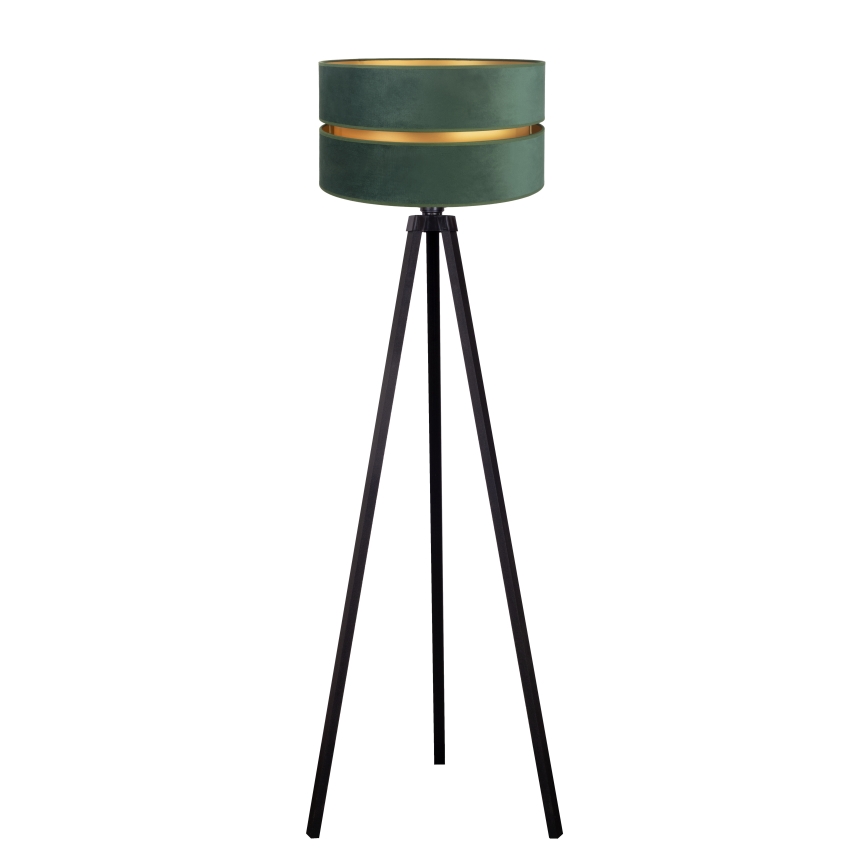 Duolla - Lattialamppu DUO 1xE27/60W/230V halkaisija 44 cm vihreä/wenge