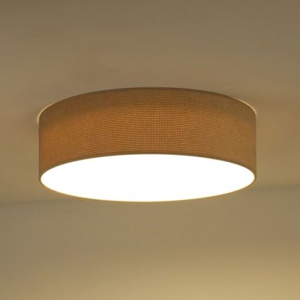 Duolla - LED-kattovalaisin CORTINA LED/26W/230V halkaisija 30 cm 4000K beige