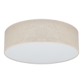 Duolla - LED-kattovalaisin CORTINA LED/26W/230V halkaisija 45 cm 4000K beige