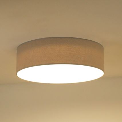 Duolla - LED-kattovalaisin CORTINA LED/26W/230V halkaisija 45 cm 4000K harmaa