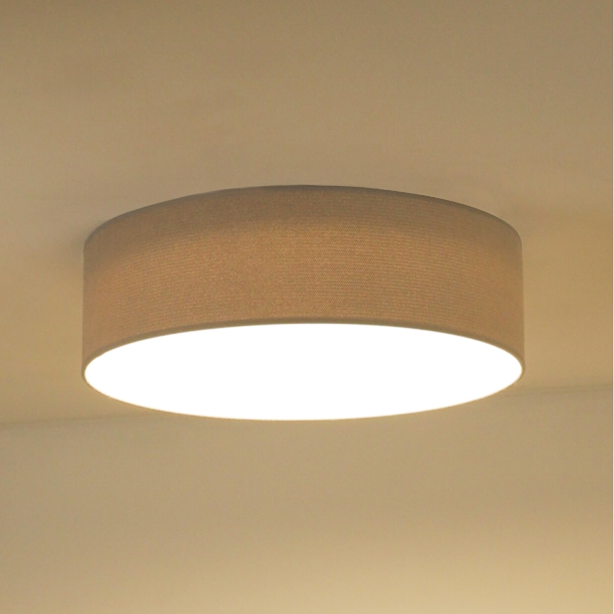 Duolla - LED-kattovalaisin CORTINA LED/26W/230V halkaisija 45 cm 4000K harmaa