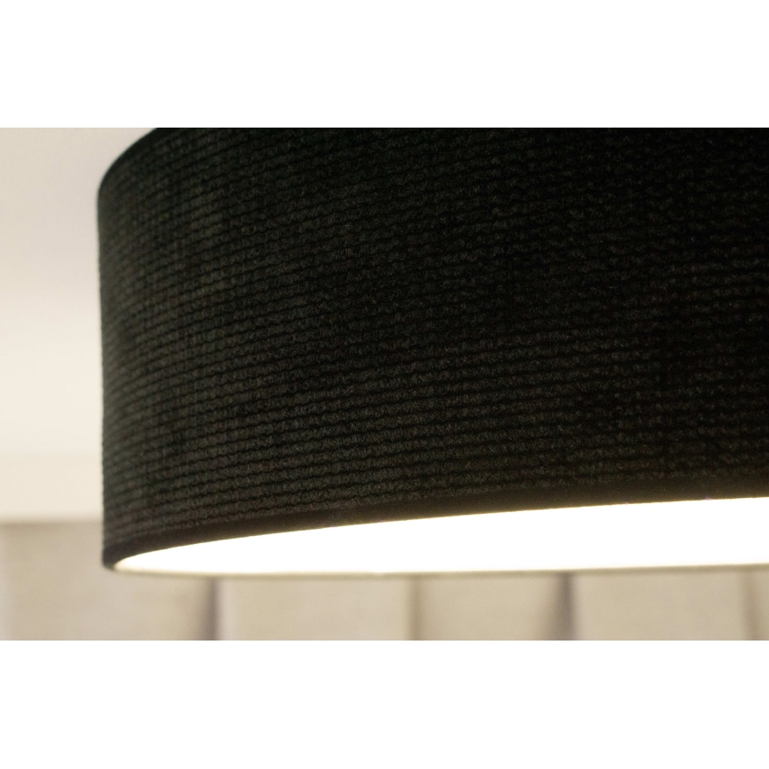 Duolla - LED-kattovalaisin CORTINA LED/26W/230V halkaisija 45 cm 4000K musta