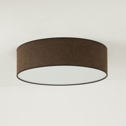 Duolla - LED-kattovalaisin CORTINA LED/26W/230V halkaisija 45 cm 4000K ruskea