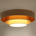 Duolla - LED-kattovalaisin LUNETA LED/26W/230V halkaisija 60 cm 4000K beige/kulta/kerma