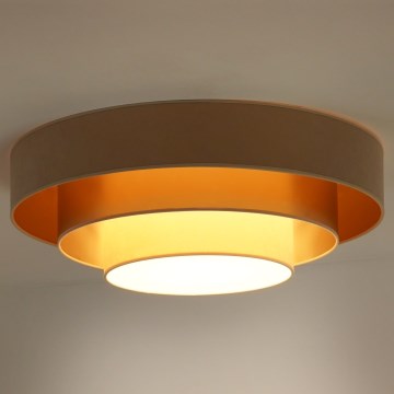 Duolla - LED-kattovalaisin LUNETA LED/26W/230V halkaisija 60 cm 4000K beige/kulta/kerma