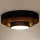 Duolla - LED-kattovalaisin LUNETA LED/26W/230V halkaisija 60 cm 4000K musta/kulta