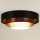 Duolla - LED-kattovalaisin LUNETA LED/26W/230V halkaisija 60 cm 4000K musta/kupari/valkoinen