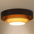 Duolla - LED-kattovalaisin LUNETA LED/26W/230V halkaisija 60 cm 4000K ruskea/kulta/kerma