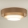 Duolla - LED-kattovalaisin LUNETA LED/26W/230V halkaisija 60 cm 4000K ruskea/kulta/valkoinen