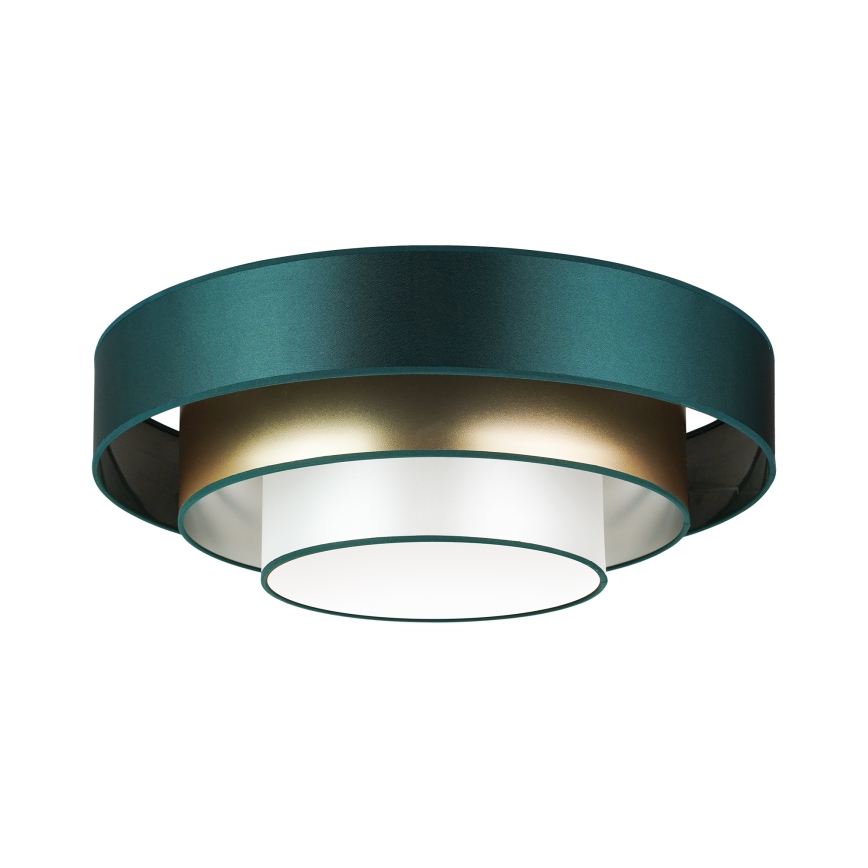 Duolla - LED-kattovalaisin LUNETA LED/26W/230V halkaisija 60 cm 4000K vihreä/kulta/valkoinen