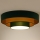 Duolla - LED-kattovalaisin LUNETA LED/26W/230V halkaisija 60 cm 4000K vihreä/kulta
