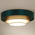 Duolla - LED-kattovalaisin LUNETA LED/26W/230V halkaisija 60 cm 4000K vihreä/kulta/valkoinen