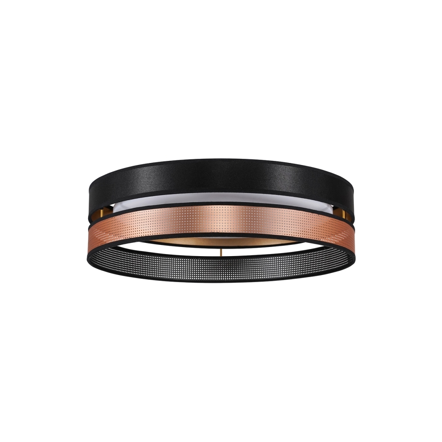 Duolla - LED-kattovalaisin ROLLER DUO SHINY LED/24W/230V halkaisija 45 cm musta/kupari