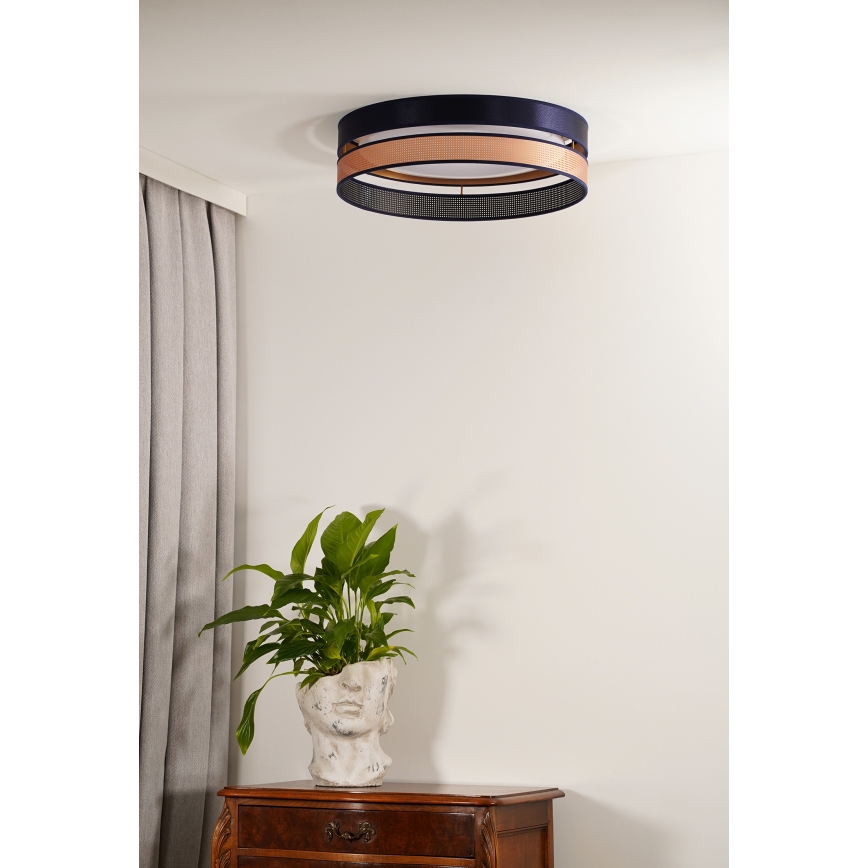 Duolla - LED-kattovalaisin ROLLER DUO SHINY LED/24W/230V halkaisija 45 cm sininen/kupari