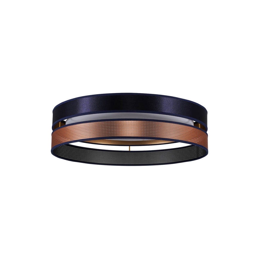Duolla - LED-kattovalaisin ROLLER DUO SHINY LED/24W/230V halkaisija 45 cm sininen/kupari