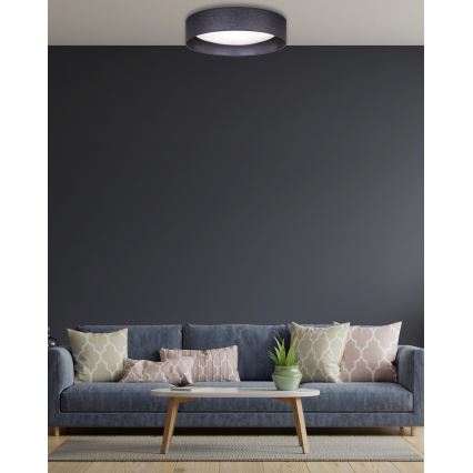 Duolla - LED-kattovalaisin ROLLER LED/24W/230V halkaisija 45 cm antrasiitti