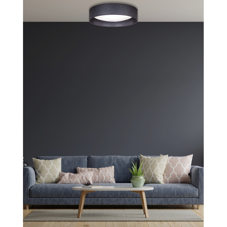 Duolla - LED-kattovalaisin ROLLER LED/24W/230V halkaisija 45 cm antrasiitti