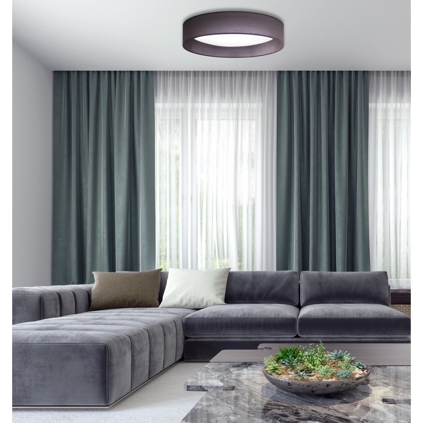 Duolla - LED-kattovalaisin ROLLER LED/24W/230V halkaisija 45 cm antrasiitti