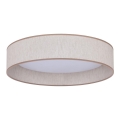 Duolla - LED-kattovalaisin ROLLER LED/24W/230V halkaisija 45 cm beige