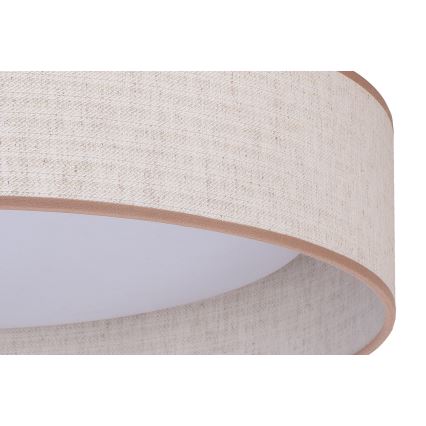 Duolla - LED-kattovalaisin ROLLER LED/24W/230V halkaisija 45 cm beige