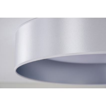 Duolla - LED-kattovalaisin ROLLER LED/24W/230V halkaisija 45 cm hopea