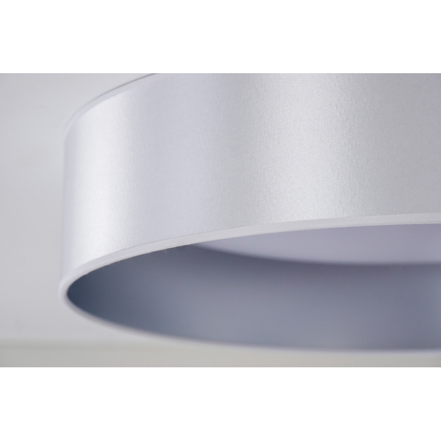 Duolla - LED-kattovalaisin ROLLER LED/24W/230V halkaisija 45 cm hopea