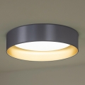 Duolla - LED-kattovalaisin ROLLER LED/24W/230V halkaisija 45 cm hopea/kulta