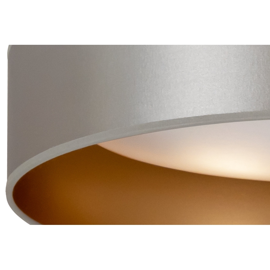 Duolla - LED-kattovalaisin ROLLER LED/24W/230V halkaisija 45 cm hopea/kulta