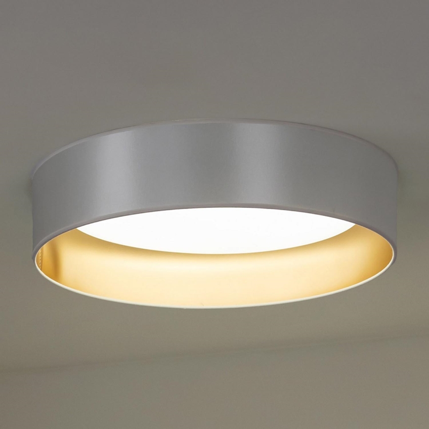 Duolla - LED-kattovalaisin ROLLER LED/24W/230V halkaisija 45 cm hopea/kulta